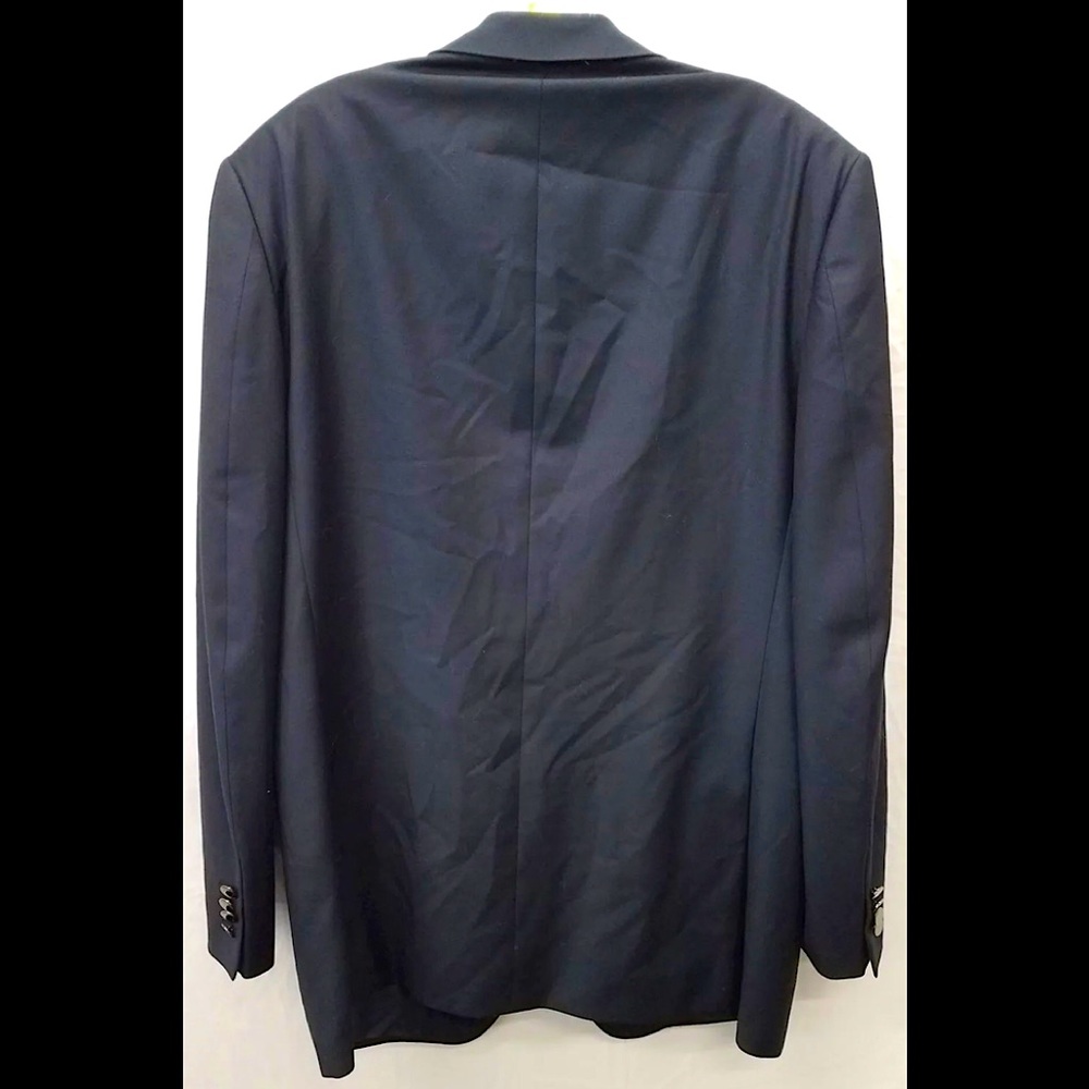 Ermenegildo Zegna Navy Wool Suit Jacket Mens Size 52R - Picture 2 of 4